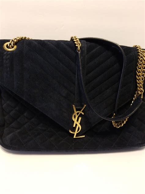 ysl suede bag gold chain|YSL Bag gold hardware.